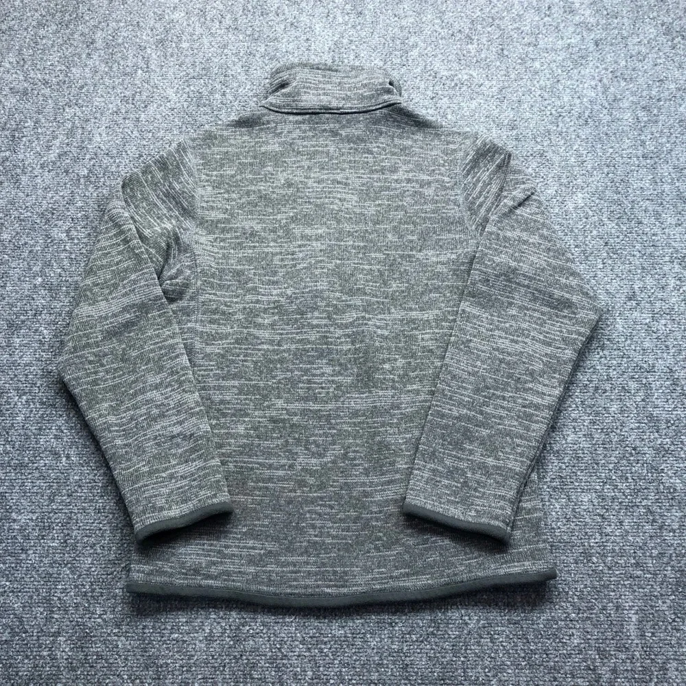 Patagonia Kids Better Sweater 1/4 Zip Fleece Pullover Gray Heather Size L 12